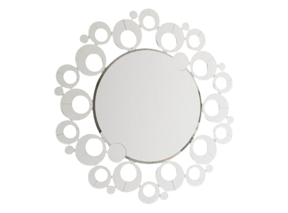 Miroir mural rond style baroque Barko 80 cm - Photo n°1