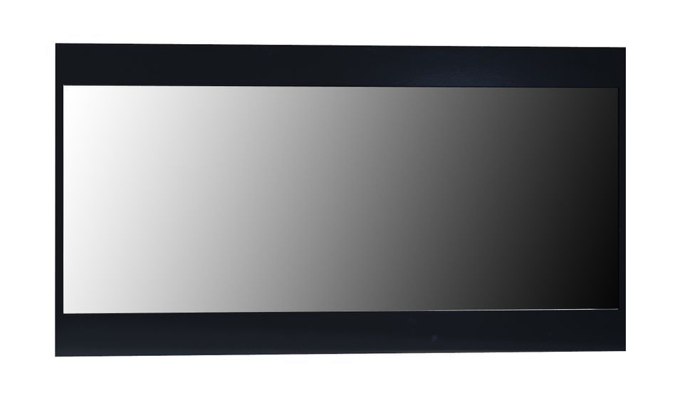 Miroir rectangulaire bois laqué noir Best - Photo n°1