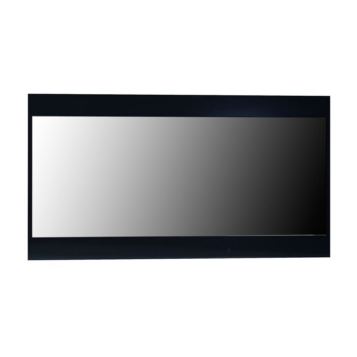 Miroir rectangulaire bois laqué noir Quinze - Photo n°1