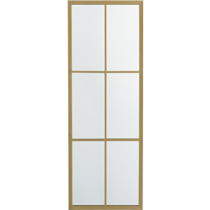 Miroir rectangulaire métal doré Trofa H 107 cm - Photo n°2
