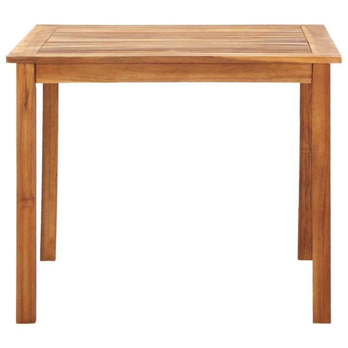 Mobilier à dîner 5 pcs Résine tressée et bois d'acacia Gris - Photo n°4