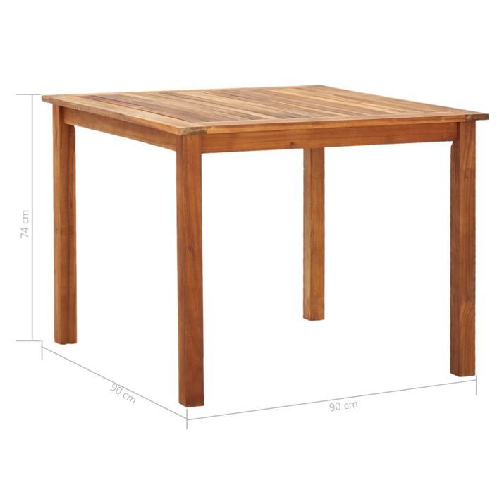 Mobilier à dîner 5 pcs Résine tressée et bois d'acacia Gris - Photo n°12