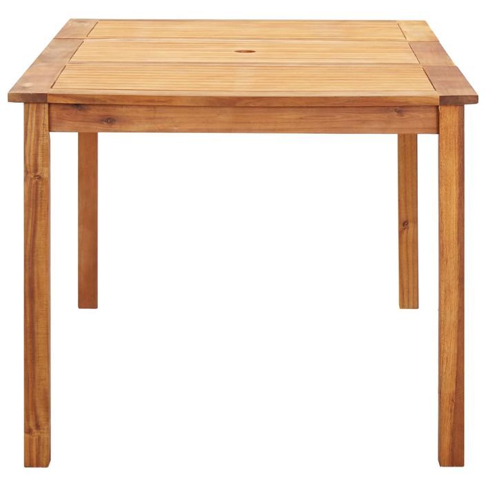 Mobilier à dîner 7 pcs Résine tressée et bois d'acacia Gris - Photo n°4