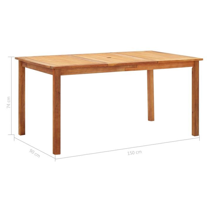 Mobilier à dîner 7 pcs Résine tressée et bois d'acacia Gris - Photo n°12