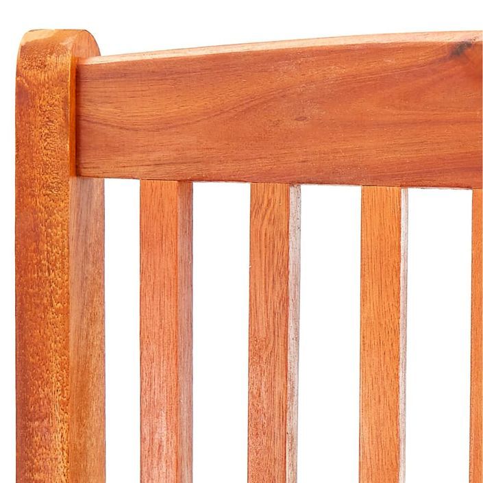 Mobilier à dîner d'extérieur pliable 5 pcs Bois d'eucalyptus - Photo n°8