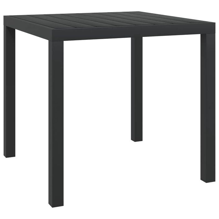 Mobilier à dîner de jardin et coussins 3pcs Résine tressée Gris - Photo n°7