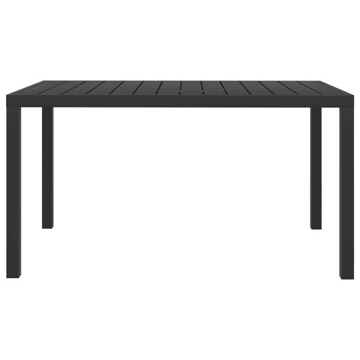 Mobilier à dîner de jardin et coussins 5pcs Résine tressée Gris - Photo n°7