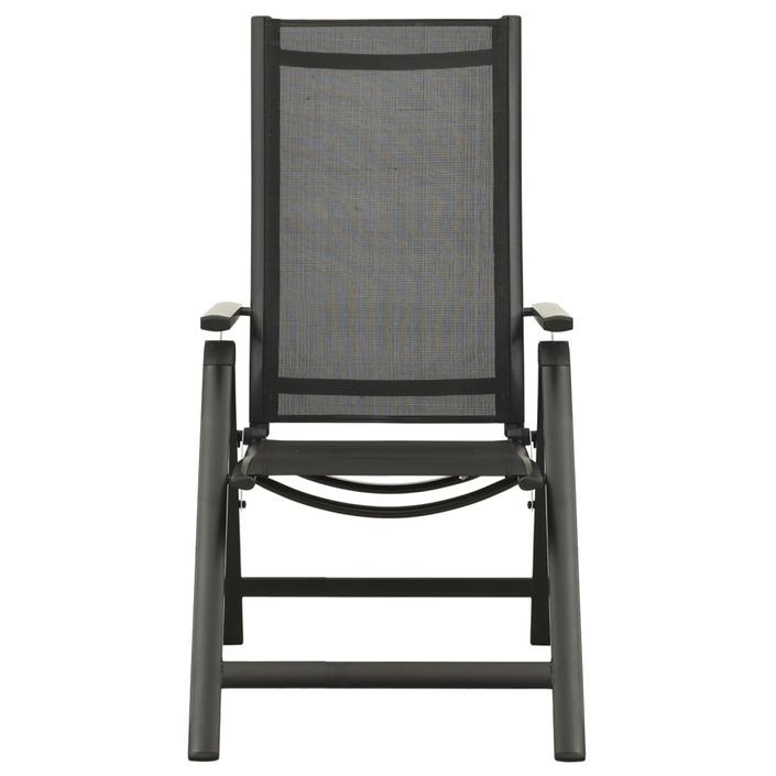 Mobilier de bistro 3 pcs Noir et anthracite 2 - Photo n°5