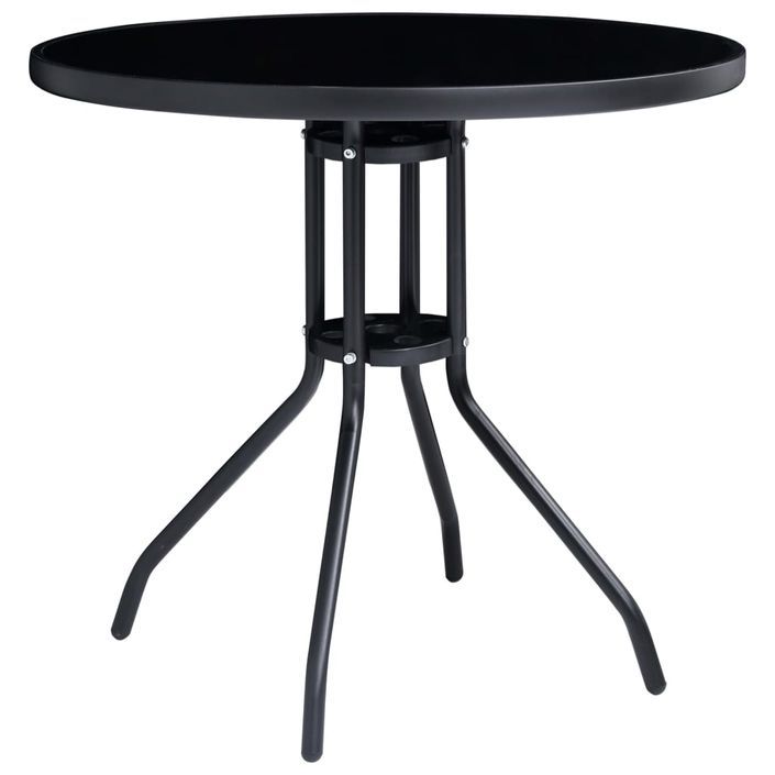 Mobilier de bistro 5 pcs Noir et anthracite - Photo n°2