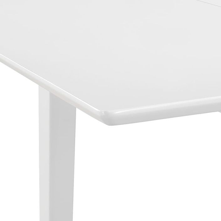 Mobilier de salle à manger 5 pcs MDF Blanc - Photo n°6