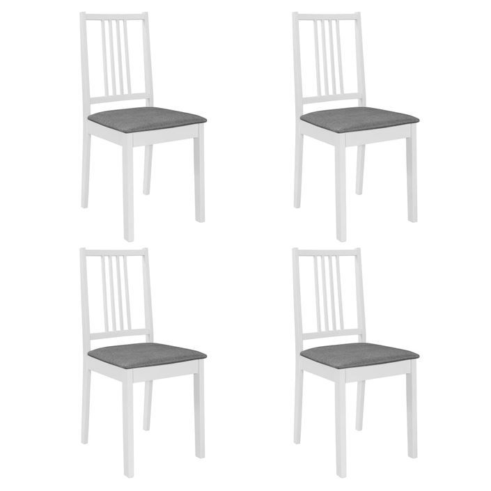 Mobilier de salle à manger 5 pcs MDF Blanc - Photo n°7