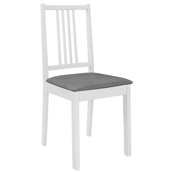 Mobilier de salle à manger 5 pcs MDF Blanc - Photo n°6