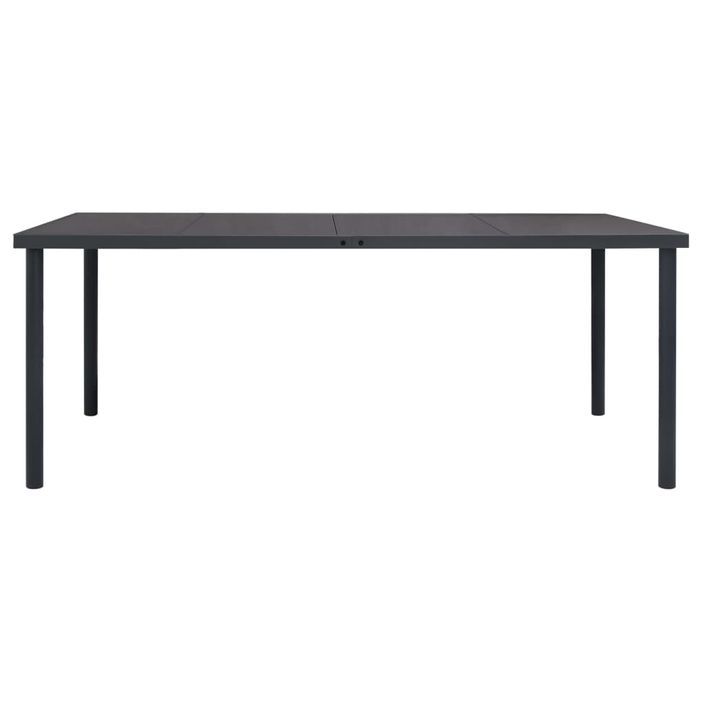 Mobilier de salle à manger d'extérieur 11 pcs Acier 3 - Photo n°4