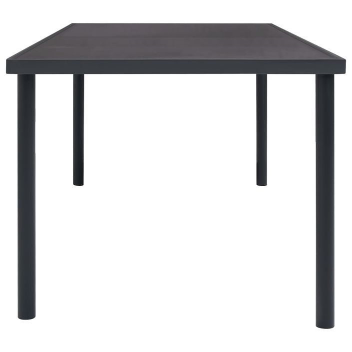 Mobilier de salle à manger d'extérieur 11 pcs Acier 3 - Photo n°5