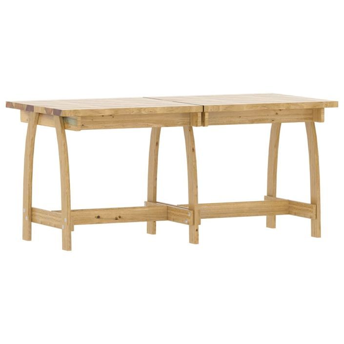 Mobilier de salle à manger de jardin 4 pcs Bois de pin imprégné - Photo n°4