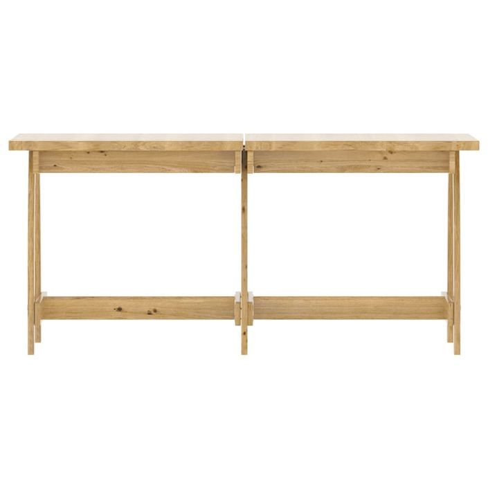 Mobilier de salle à manger de jardin 4 pcs Bois de pin imprégné - Photo n°5