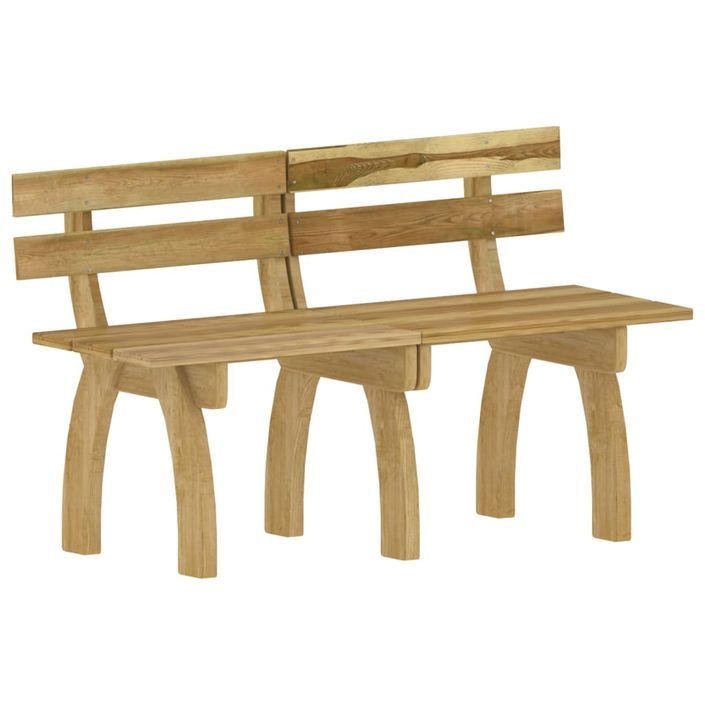 Mobilier de salle à manger de jardin 4 pcs Bois de pin imprégné - Photo n°7