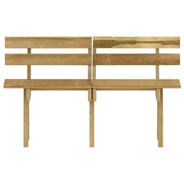 Mobilier de salle à manger de jardin 4 pcs Bois de pin imprégné - Photo n°8