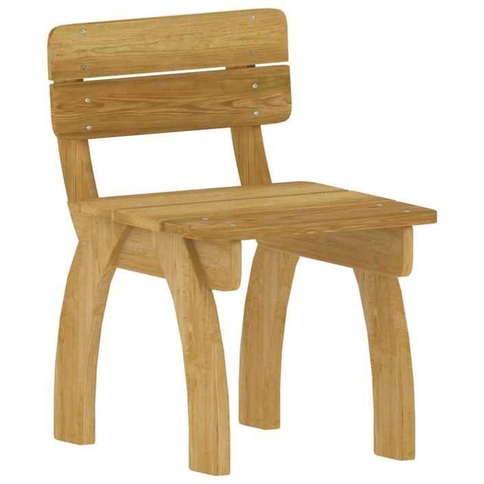 Mobilier de salle à manger de jardin 5 pcs Bois de pin imprégné 2 - Photo n°7