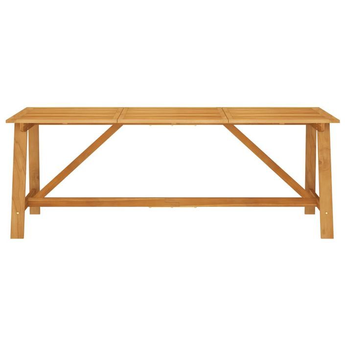 Mobilier de salle à manger de jardin 7 pcs Bois d'acacia solide 7 - Photo n°9