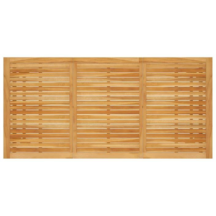 Mobilier de salle à manger de jardin 7 pcs Bois d'acacia solide 7 - Photo n°11