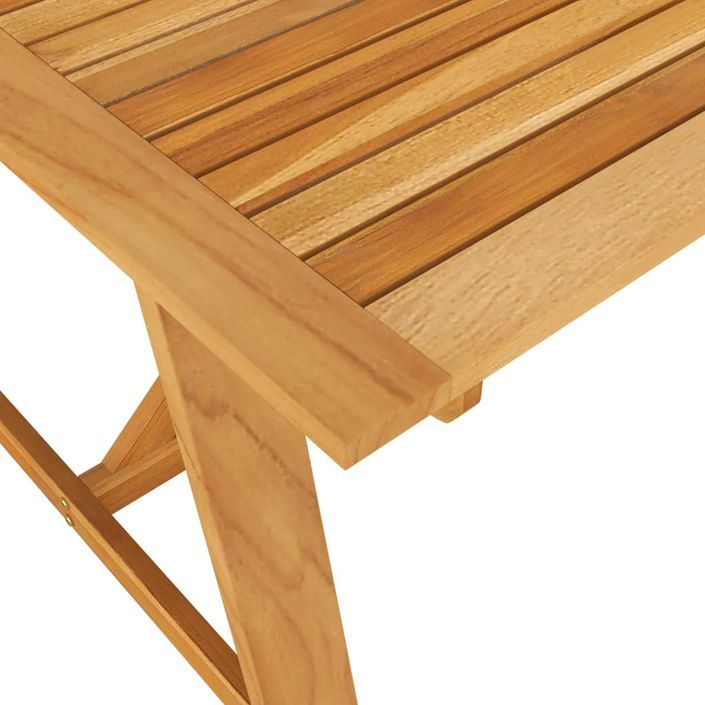 Mobilier de salle à manger de jardin 7 pcs Bois d'acacia solide 7 - Photo n°12