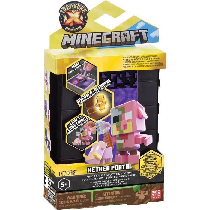 MOOSE TOYS - Nether portal dual craft - Tresor x Minecraft - Photo n°1