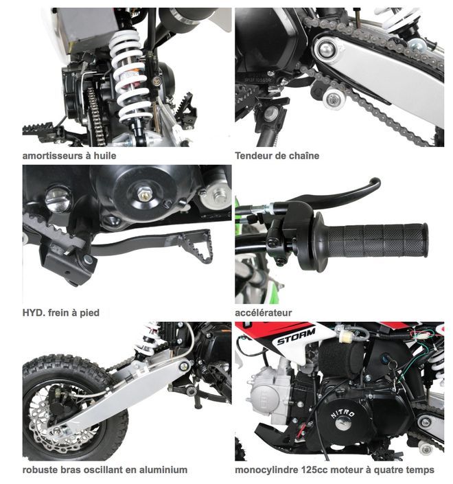 Moto ado 125cc krazo 4 temps 14/12 e-start automatique vert - Photo n°3