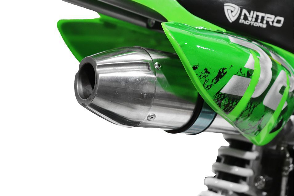 Moto cross 125cc 17/14 pouces manuel 4 vitesses Prime M7 vert - Photo n°6