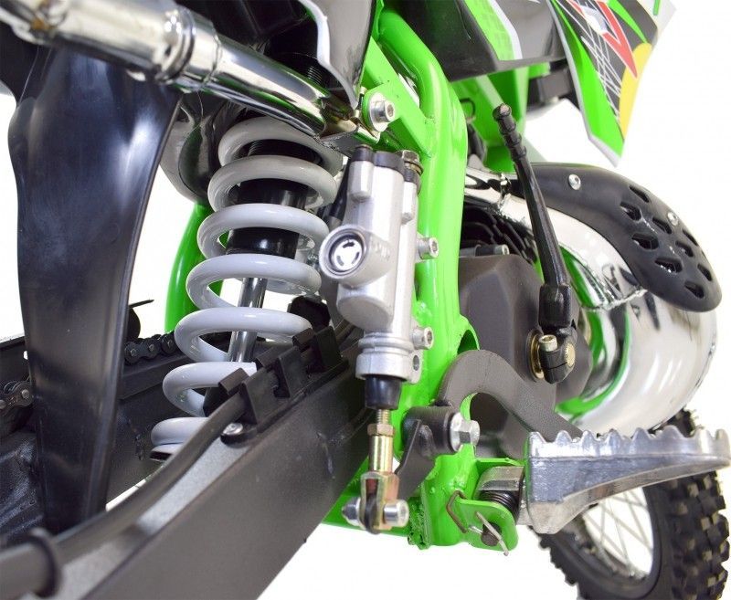 Moto cross 50cc Racing 14/12 9cv automatique Kick starter orange - Photo n°9