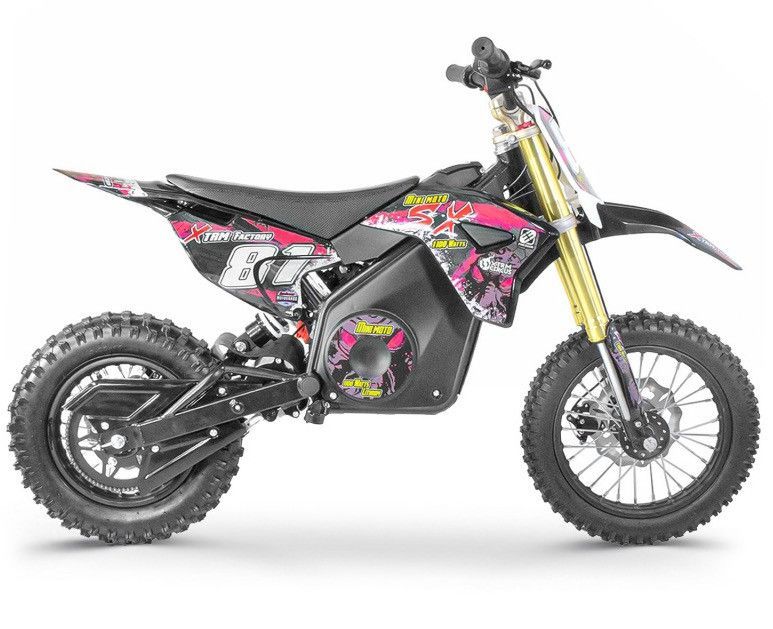 Moto cross électrique 1100W lithium FX rose 12/10 - Photo n°1