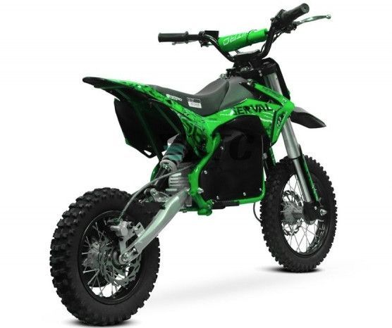 Moto cross électrique 1200W 48V lithium 12/10 Prime vert - Photo n°4