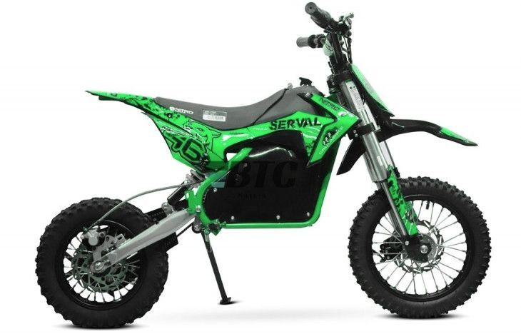 Moto cross électrique 1200W 48V lithium 12/10 Prime vert - Photo n°5