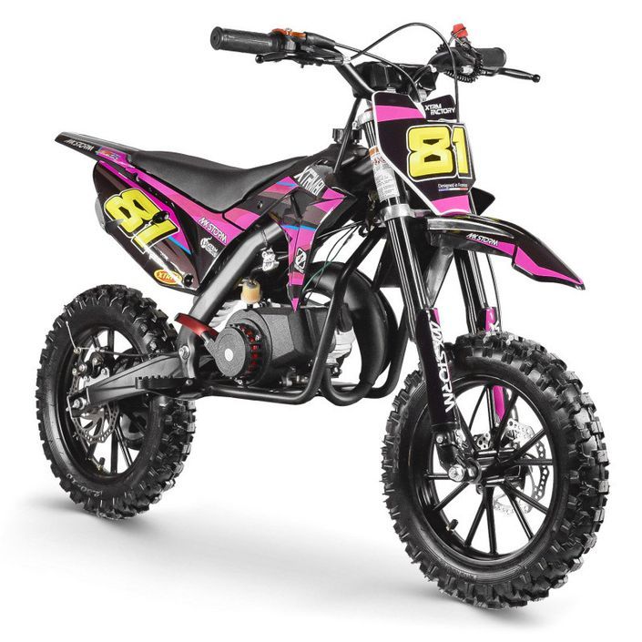 Moto cross enfant 50cc MX Storm rose - Photo n°2