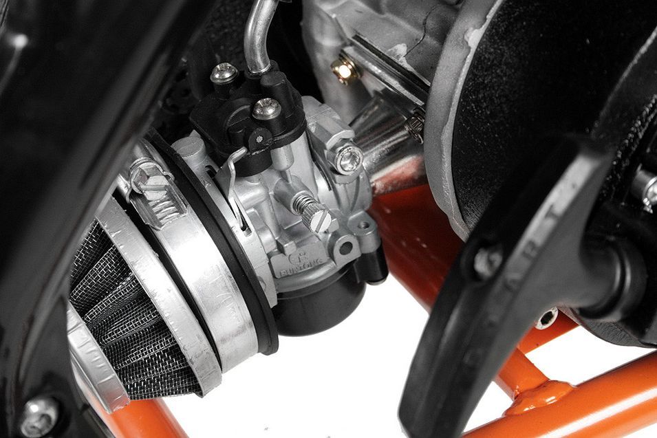 Moto cross Gazelle deluxe 10/10 e-start 49cc orange - Photo n°6