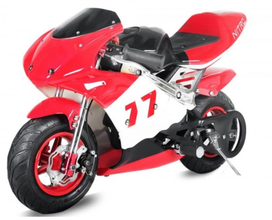Moto de course PS77 49cc rouge - Photo n°1