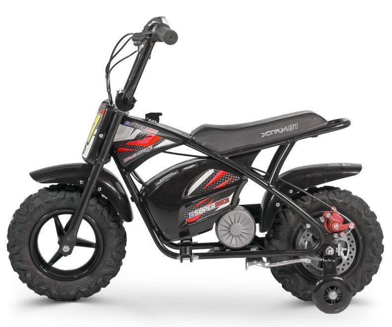Moto électrique enfant avec petites roues 250W 24V rouge Strike - Photo n°2