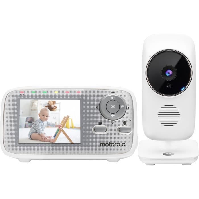 Motorola MBP481XL Moniteur vidéo pour bébé, double voile, alarme de sommeil, alarme de chambre a coucher, vision nocturne - Photo n°1