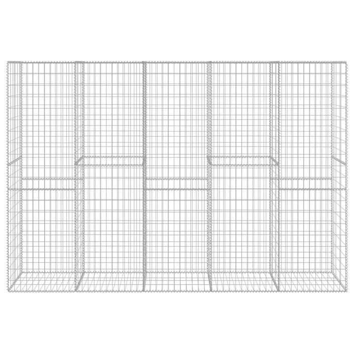 Mur en gabion avec couvercle Acier galvanisé 300 x 50 x 200 cm - Photo n°3