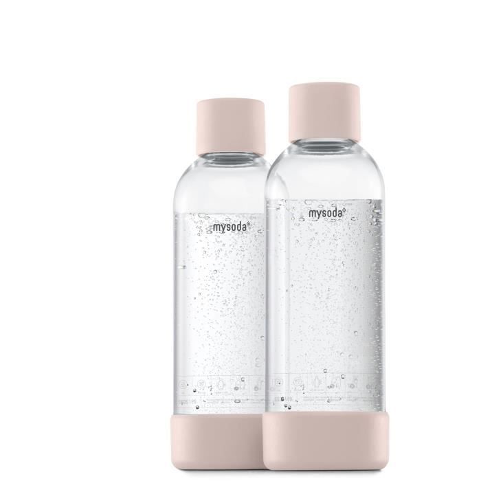 MYSODA - Pack de 2 bouteilles Pink PET et Biocomposite 1L - Photo n°1