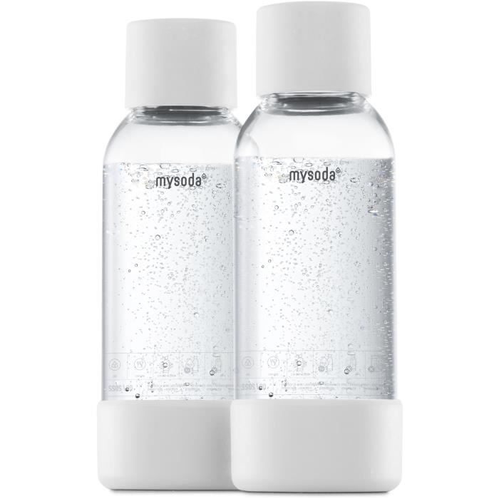 MYSODA - Pack de 2 bouteilles White PET et Biocomposite 0,5L - Photo n°1