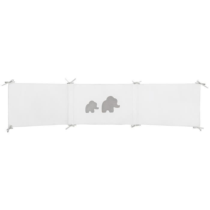 NATTOU Tour de lit réversible Tembo - 180 x 40 cm - En coton et polyester - Photo n°1