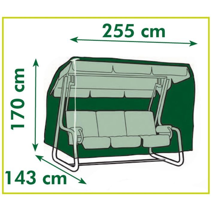 Nature Housse de mobilier de jardin pour balançoires 255x170x143 cm - Photo n°4