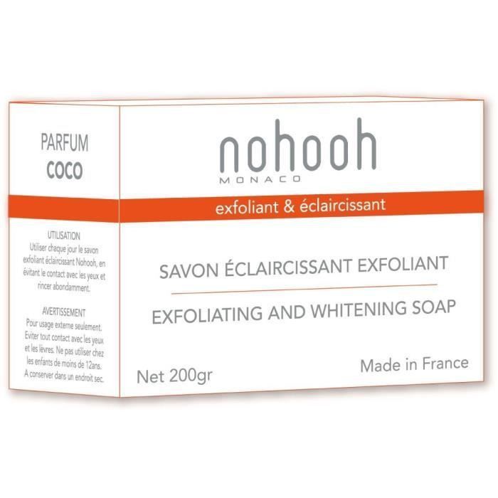 NOHOOH Savon éclaircissant exfoliant - Noix de coco - 200 gr - Photo n°2