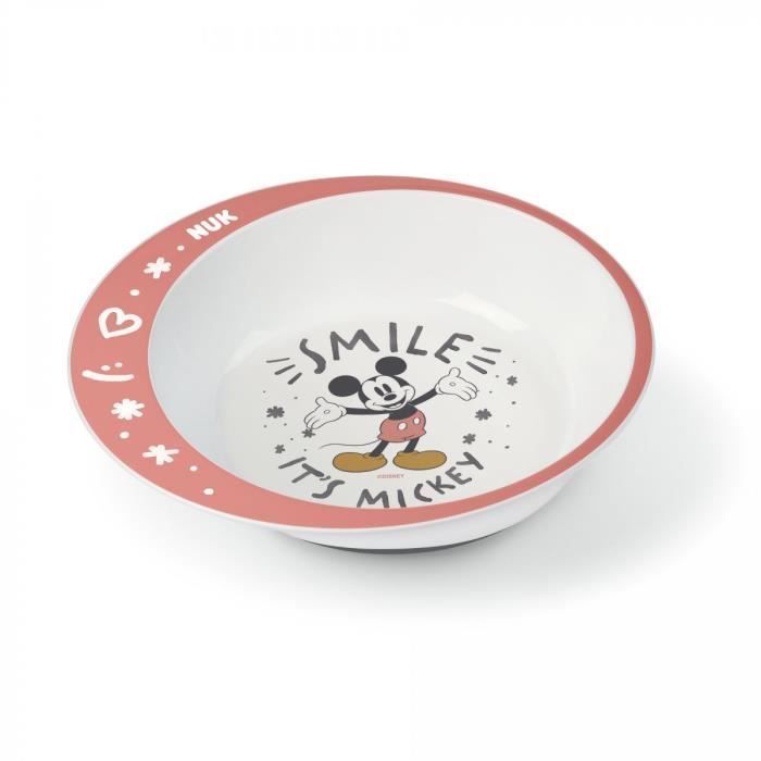 NUK Coffret vaisselle micro-ondable Mickey - Assiette + couverts + gobelet - Photo n°3