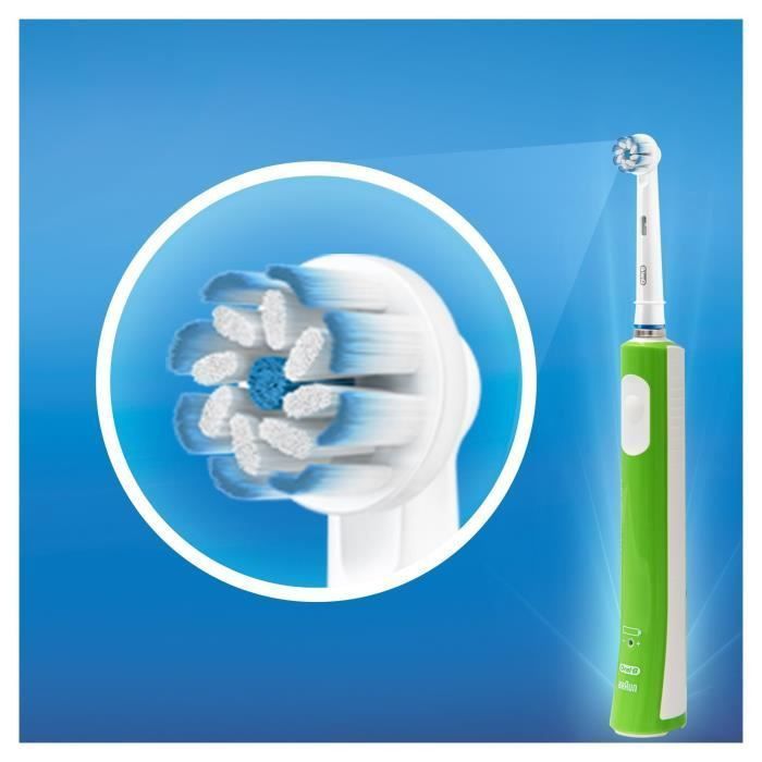 Oral-B Junior 6+ Brosse a dents électrique rechargeable - Vert - Photo n°2