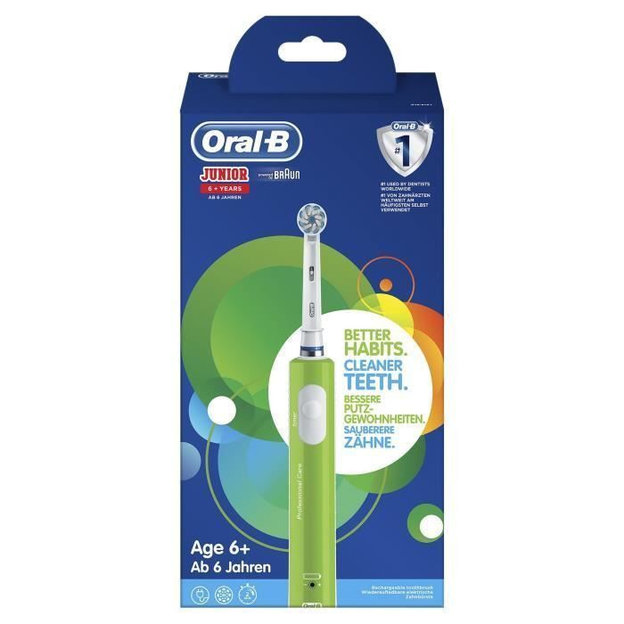 Oral-B Junior 6+ Brosse a dents électrique rechargeable - Vert - Photo n°5