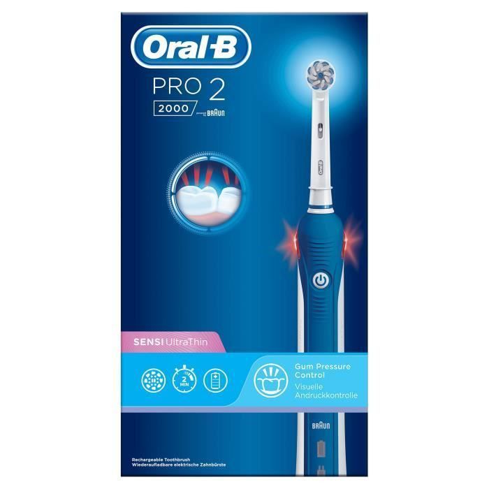 Oral-B Pro 2 2000 Brosse a Dents Électrique - aide a brosser les dents pendant 2 minutes - Photo n°3