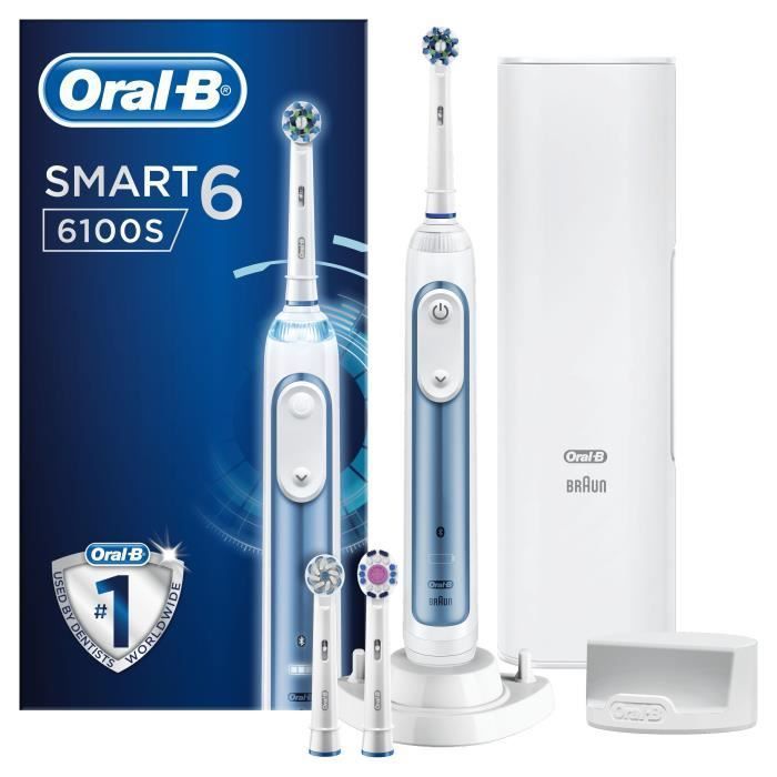 Oral-B Smart 6100S - Blue Brosse a Dents Électrique - Photo n°1