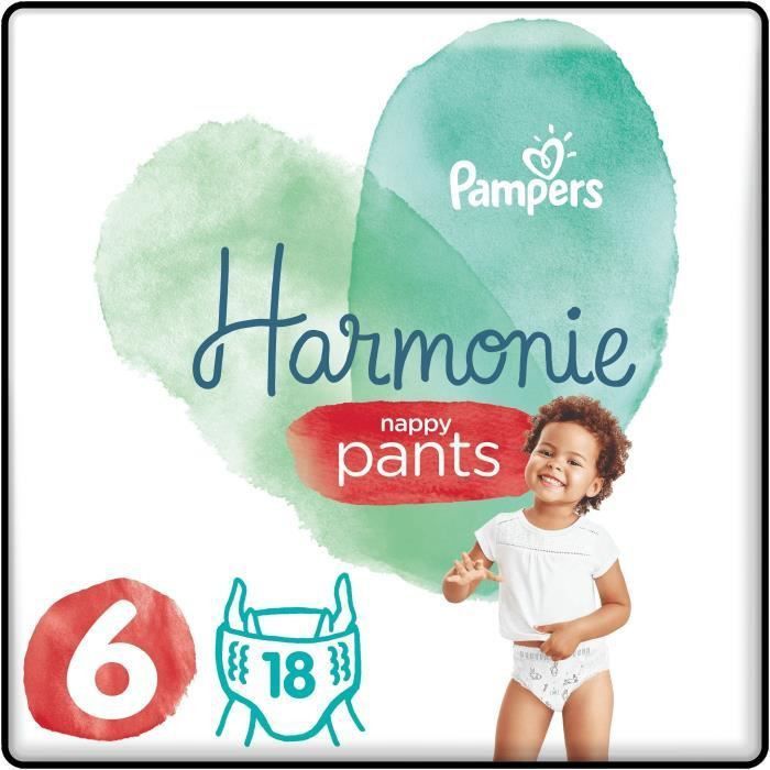 PAMPERS 18 Couches-Culottes Harmonie Nappy Pants Taille 6 - Photo n°1